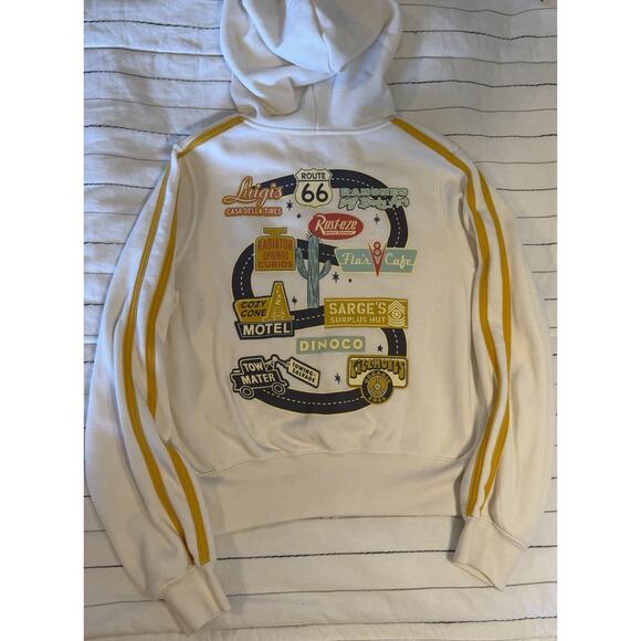 Disney/ Pixar | Cars Radiator Springs Full Zip Fitted Hoodie Cropped - Medium - Picture 3 of 5